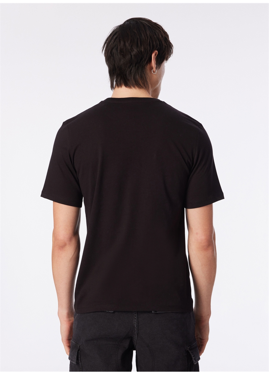 Jack & Jones Bisiklet Yaka Siyah Erkek T-Shirt JCOGREGORY TEE SS CREW NECK EXC_5