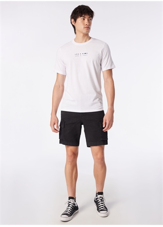 Jack & Jones Bisiklet Yaka Beyaz Erkek T-Shirt JCOLINCOLN TEE SS CREW NECK EXC_3