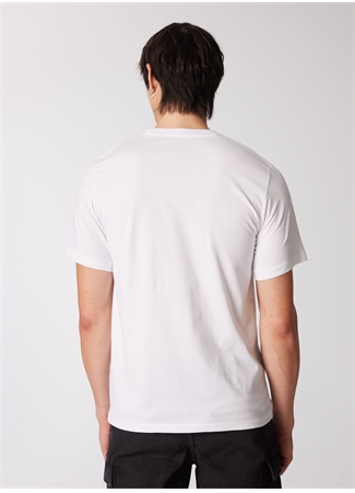 Jack & Jones Bisiklet Yaka Beyaz Erkek T-Shirt JCOLINCOLN TEE SS CREW NECK EXC_7