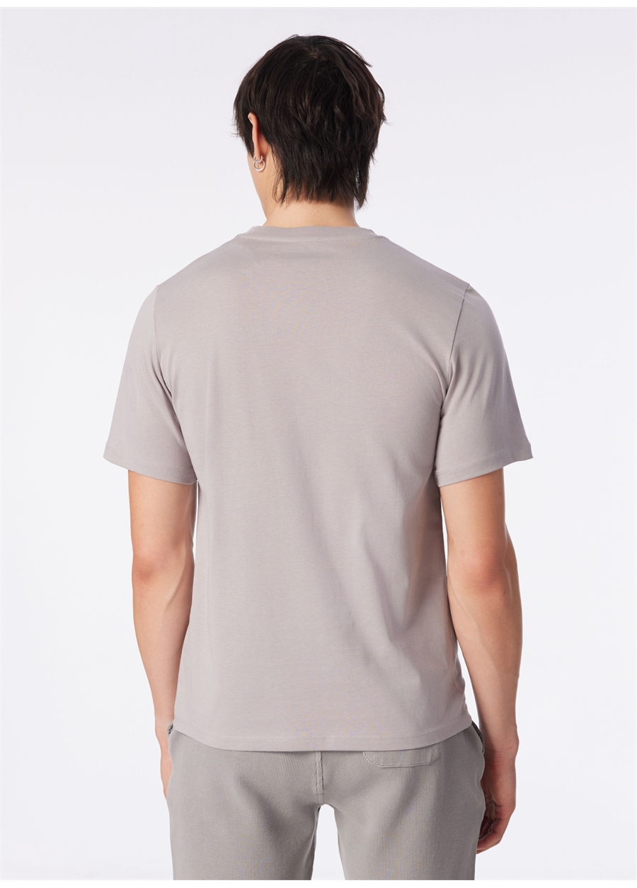 Jack & Jones Bisiklet Yaka Gri Erkek T-Shirt JCOLINCOLN TEE SS CREW NECK EXC_4