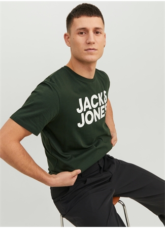 Jack & Jones Yuvarlak Yaka Haki Erkek T-Shirt JJECORP LOGO TEE SS O-NECK NOOS_1