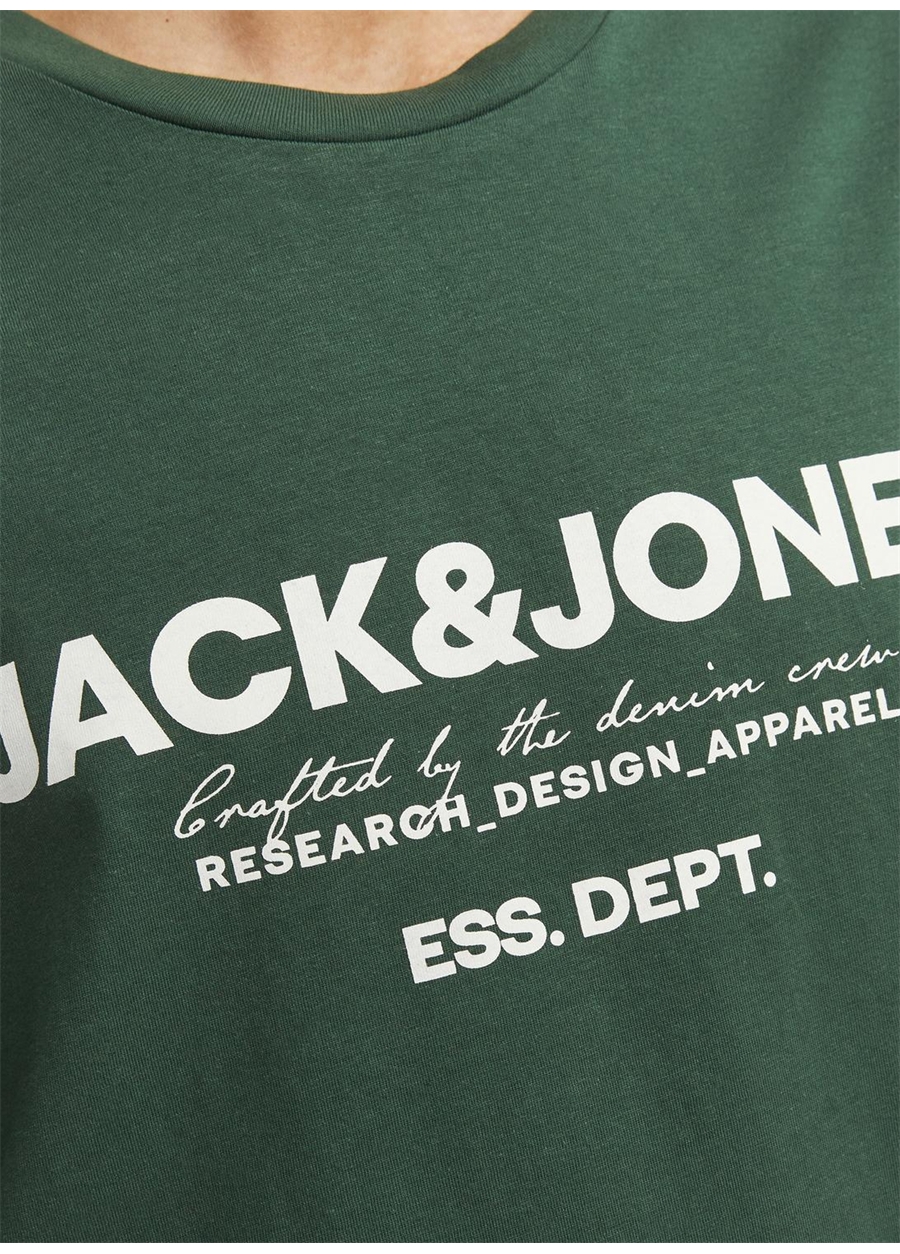 Jack & Jones Bisiklet Yaka Yeşil Erkek T-Shirt JJGALE TEE SS O-NECK LN_2