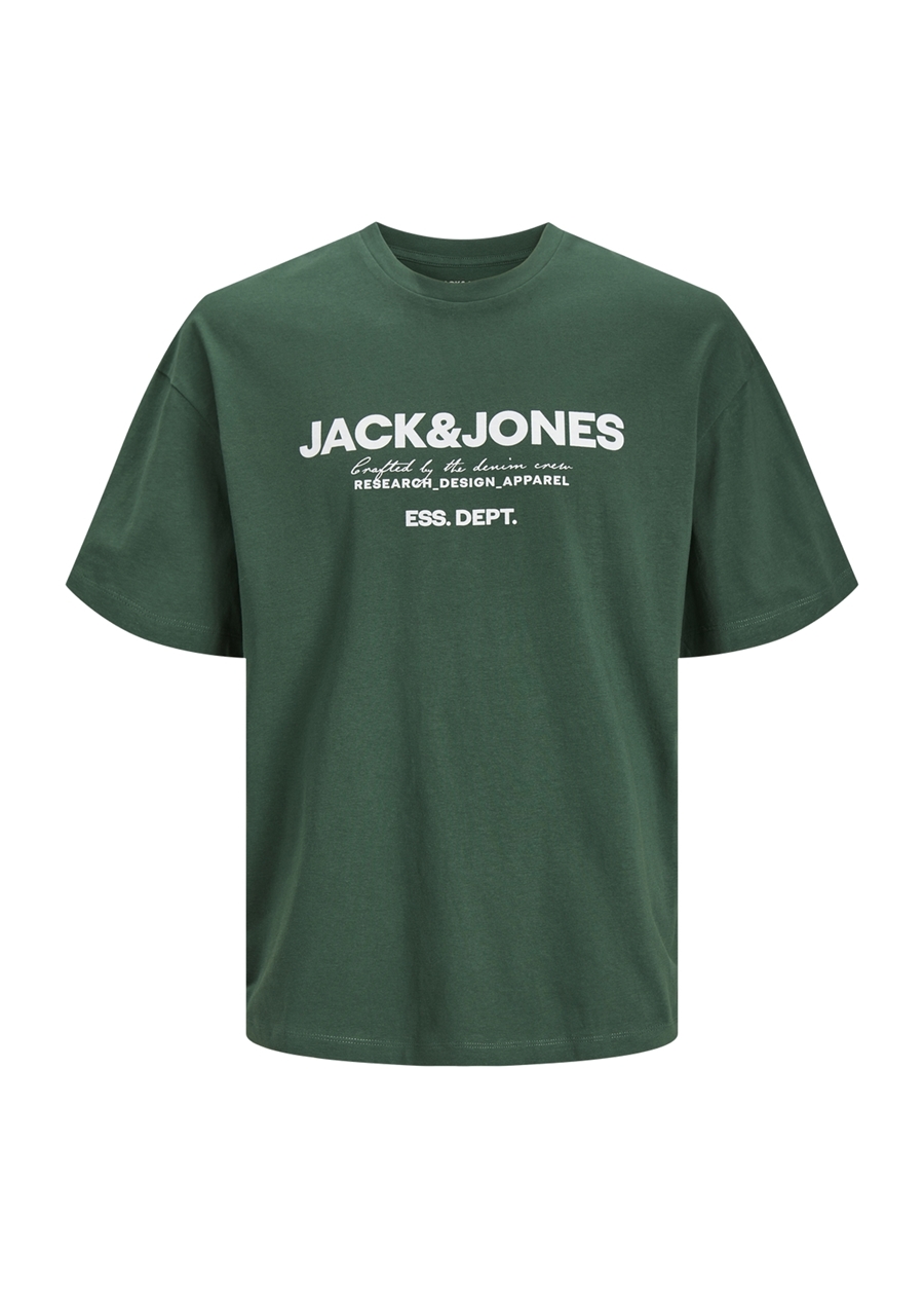 Jack & Jones Bisiklet Yaka Yeşil Erkek T-Shirt JJGALE TEE SS O-NECK LN_4