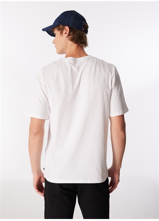 Jack & Jones Bisiklet Yaka Beyaz Erkek T-Shirt JJHENRY TEE SS CREW NECK_4