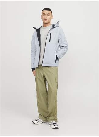 Jack & Jones Gri Erkek Mont JCOPRIME EMBROIDERY SOFTSHELL_1