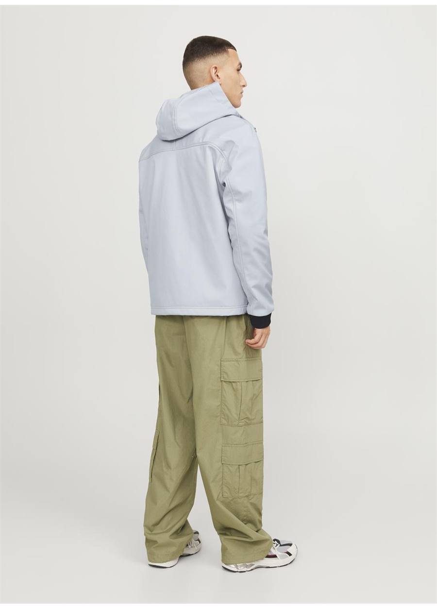 Jack & Jones Gri Erkek Mont JCOPRIME EMBROIDERY SOFTSHELL_2