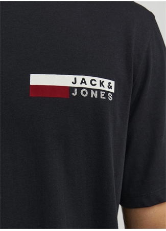 Jack & Jones Yuvarlak Yaka Siyah Erkek T-Shirt JJECORP LOGO TEE PLAY SS O-NECK NOO_17