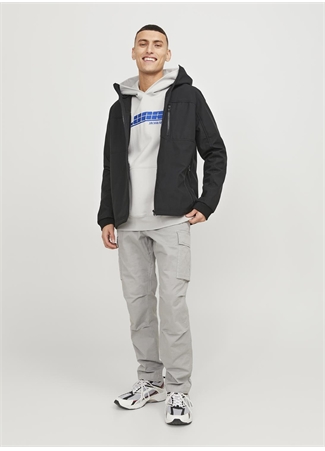 Jack & Jones Siyah Erkek Mont JCOPRIME EMBROIDERY SOFTSHELL_3