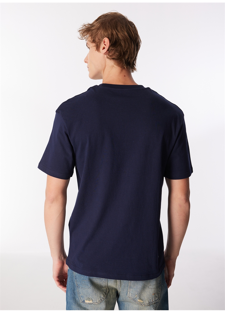 Jack & Jones Bisiklet Yaka Lacivert Erkek T-Shirt JJCORY TEE SS CREW NECK_4