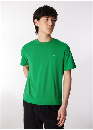 Jack & Jones Bisiklet Yaka Yeşil Erkek T-Shirt JJEPAULOS TEE SS CREW NECK NOOS_0