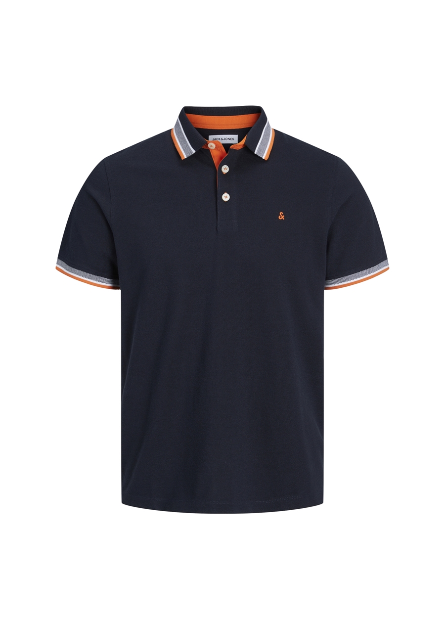 Jack & Jones Lacivert Erkek Polo T-Shirt JJEPAULOS POLO SS NOOS_6