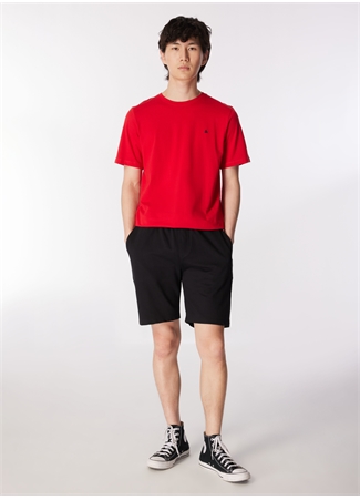 Jack & Jones Bisiklet Yaka Kırmızı Erkek T-Shirt JJEPAULOS TEE SS CREW NECK NOOS_1