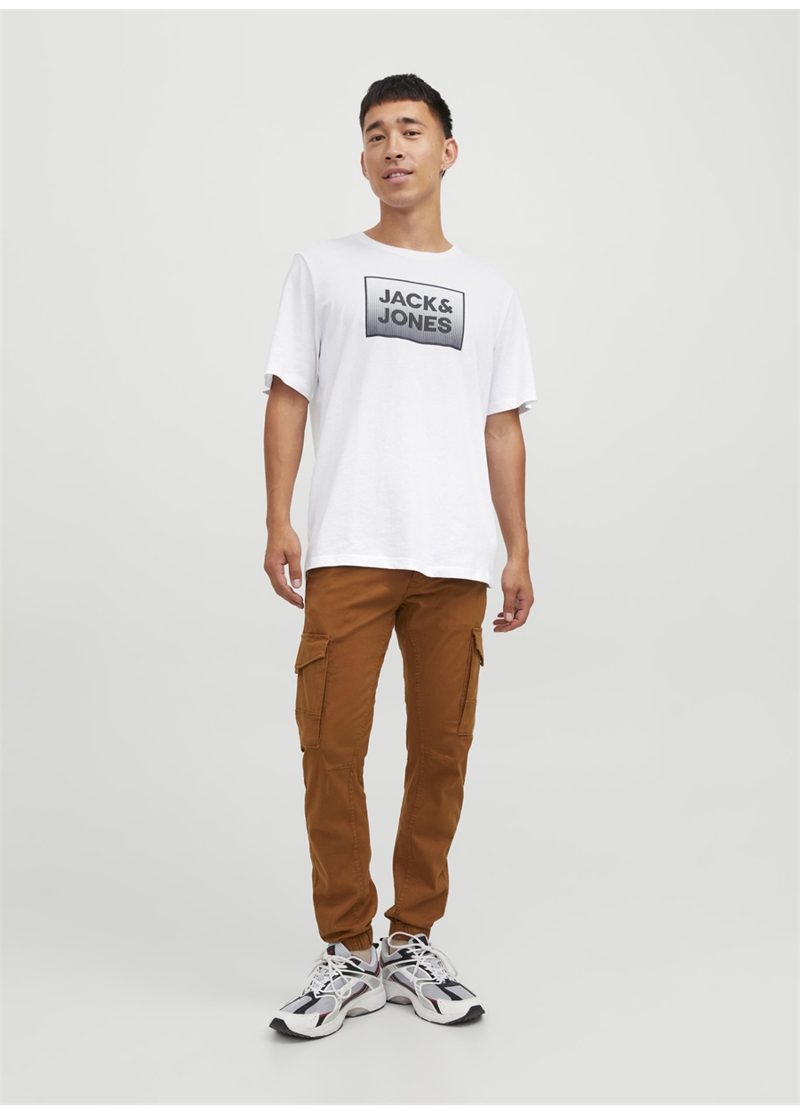 Jack & Jones Yuvarlak Yaka Krem Erkek T-Shirt JJESTAR JJ TEE SS NOOS_4