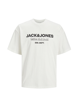 Jack & Jones Bisiklet Yaka Kırık Beyaz Erkek T-Shirt JJGALE TEE SS O-NECK LN_2