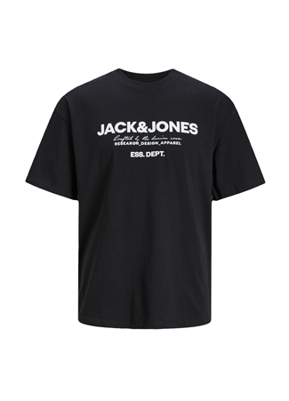 Jack & Jones Bisiklet Yaka Siyah Erkek T-Shirt JJGALE TEE SS O-NECK LN_7