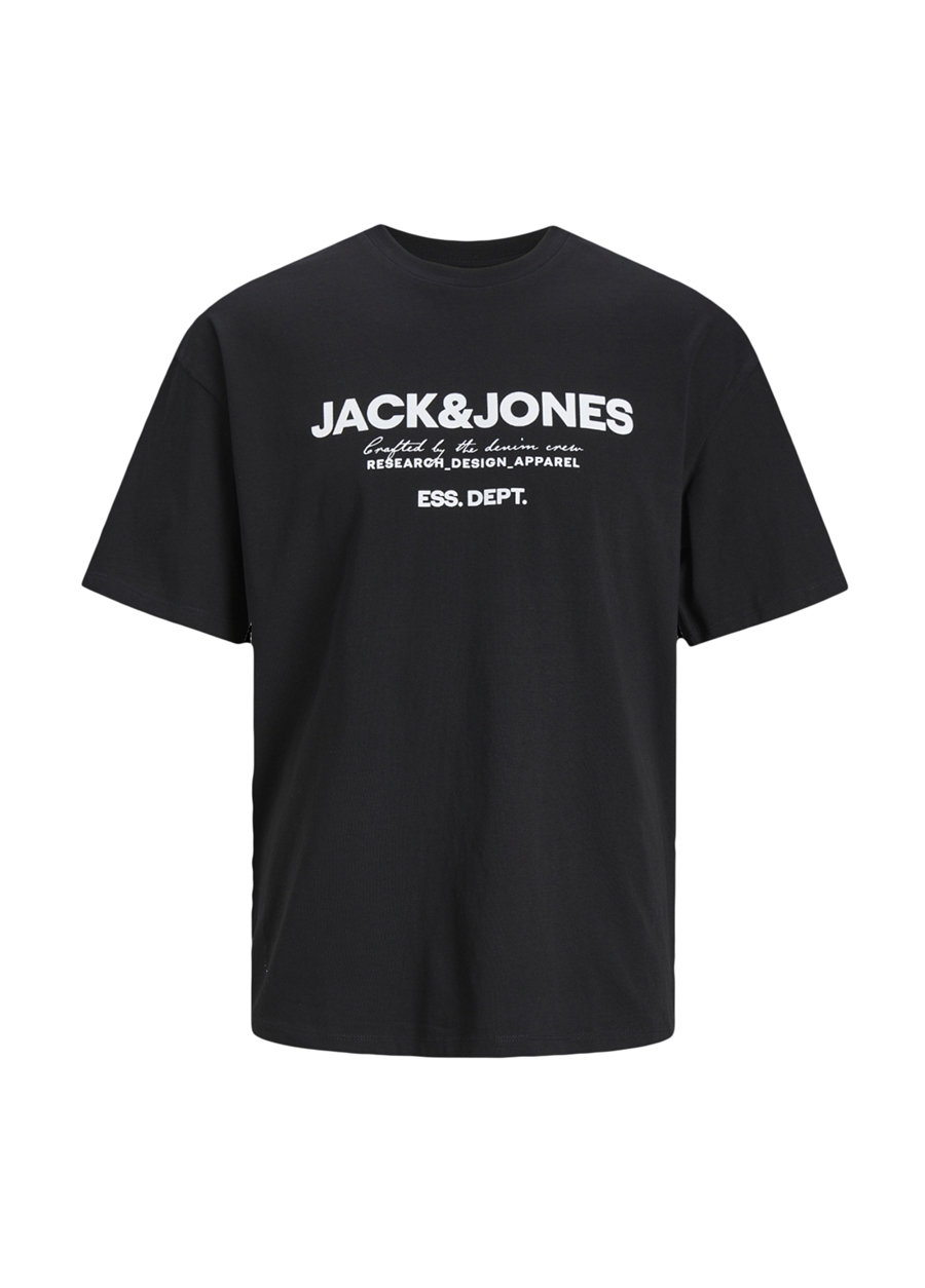 Jack & Jones Bisiklet Yaka Siyah Erkek T-Shirt JJGALE TEE SS O-NECK LN_3