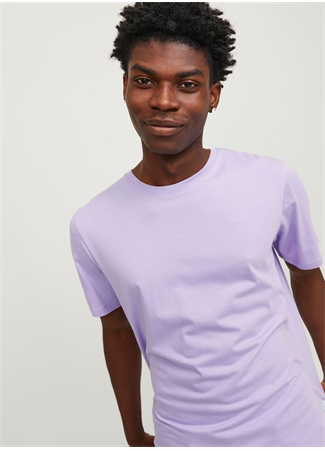 Jack & Jones Yuvarlak Yaka Mor Erkek T-Shirt JJEORGANIC BASIC TEE SS O-NECK NOOS_2