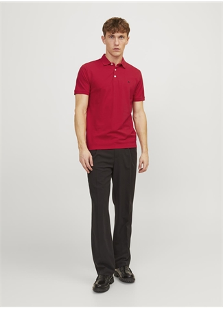 Jack & Jones Kırmızı Erkek Polo T-Shirt JJEPAULOS POLO SS NOOS_4