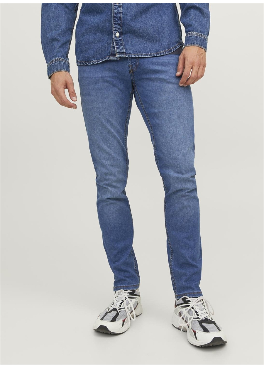 Jack & Jones JJIGLENN JJORIGINAL SQ 223 NOOS Erkek Düşük Bel Slim Fit Denim Pantolon_5