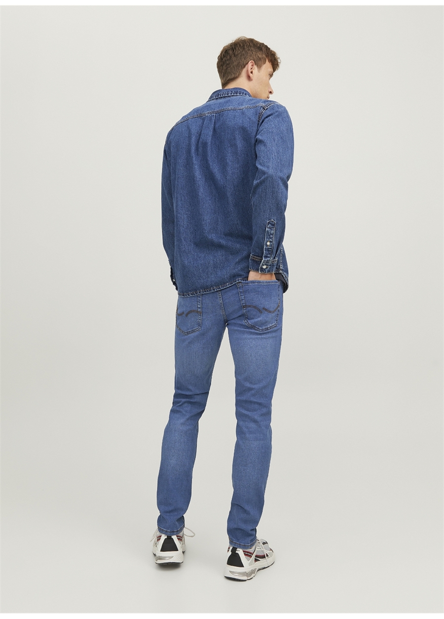 Jack & Jones JJIGLENN JJORIGINAL SQ 223 NOOS Erkek Düşük Bel Slim Fit Denim Pantolon_10