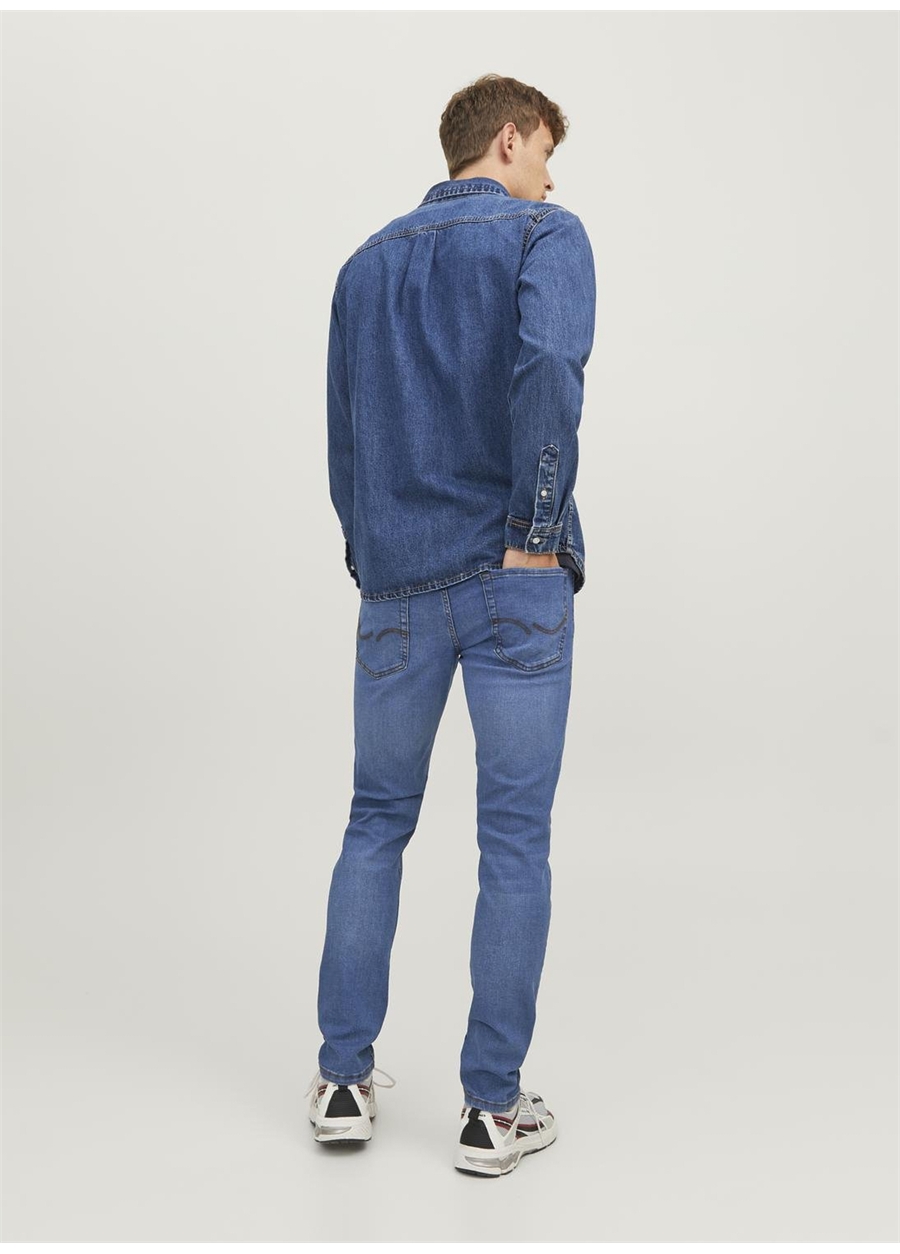 Jack & Jones JJIGLENN JJORIGINAL SQ 223 NOOS Erkek Düşük Bel Slim Fit Denim Pantolon_13