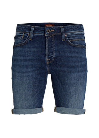 Jack & Jones Regular Fit Mavi Erkek Denim Şort JJIRICK JJFOX SHORTS 50SPS CB 038 S