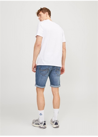 Jack & Jones Regular Fit Mavi Erkek Denim Şort JJIRICK JJFOX SHORTS 50SPS CB 039 S_5