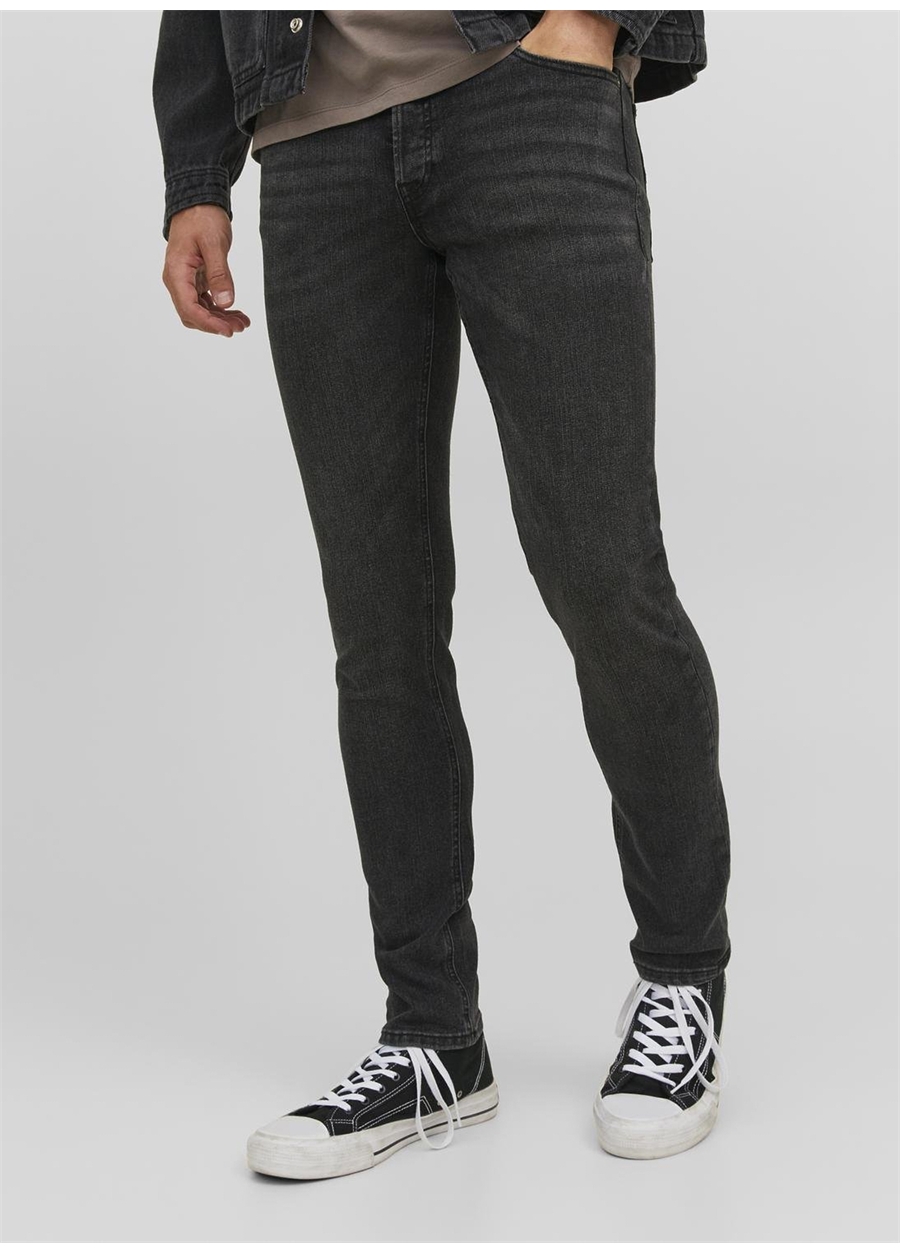 Jack & Jones JJIGLENN JJORIGINAL MF 772 NOOS Siyah Erkek Düşük Bel Slim Fit Denim Pantolon_9