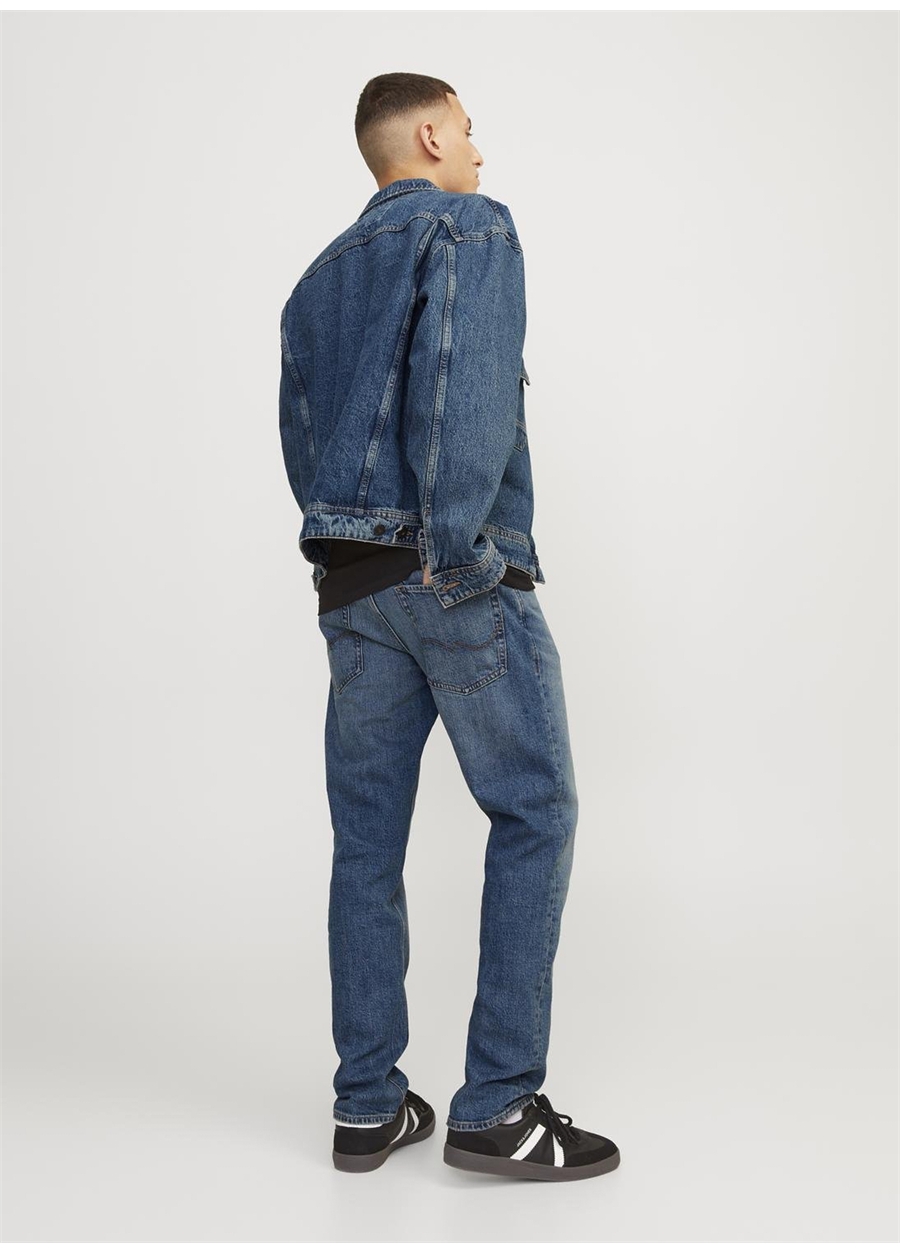 Jack & Jones JJIMIKE JJORIGINAL SBD 517 Erkek Yüksek Bel Tapered Fit Denim Pantolon_3