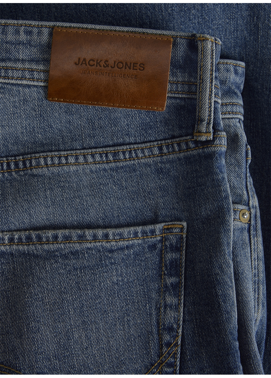 Jack & Jones JJIMIKE JJORIGINAL SBD 517 Erkek Yüksek Bel Tapered Fit Denim Pantolon_4