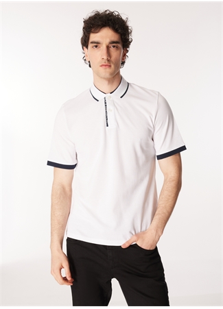 Jack & Jones Beyaz Erkek Polo T-Shirt JJSTEEL POLO SS_0