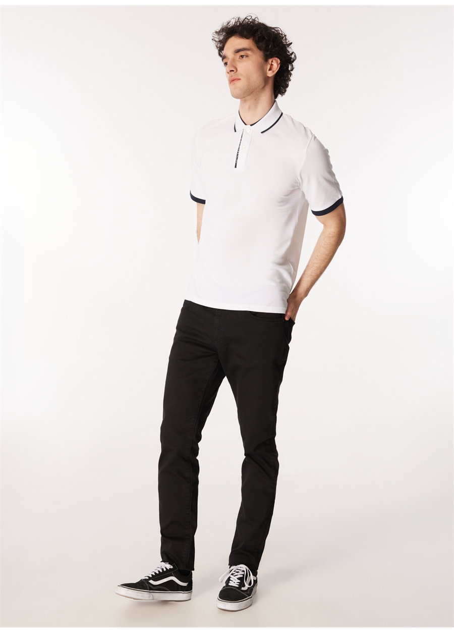 Jack & Jones Beyaz Erkek Polo T-Shirt JJSTEEL POLO SS_1