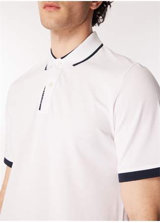 Jack & Jones Beyaz Erkek Polo T-Shirt JJSTEEL POLO SS_3