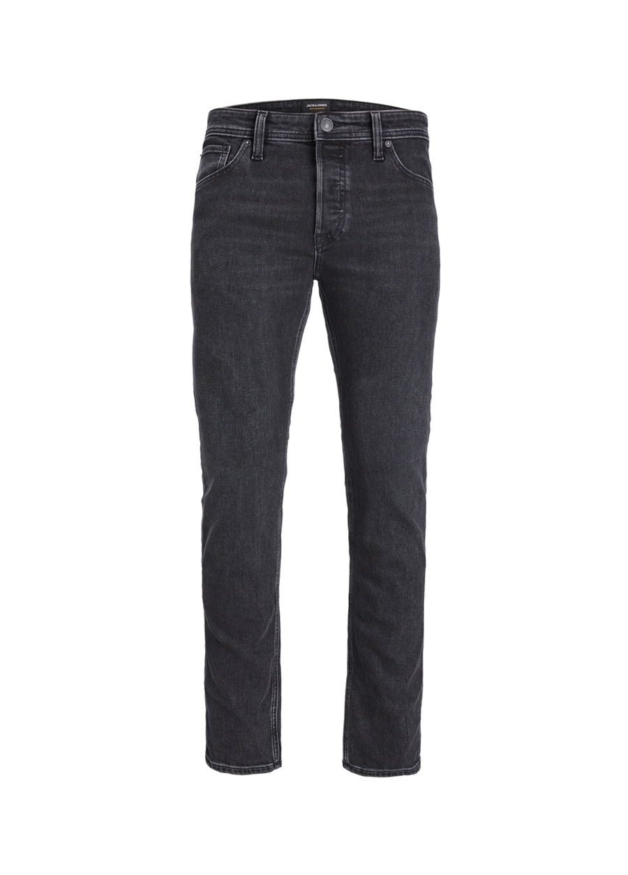 Jack & Jones JJIMIKE JJORIGINAL AM 389 NOOS Siyah Erkek Standart Bel Tapered Fit Denim Pantolon_2