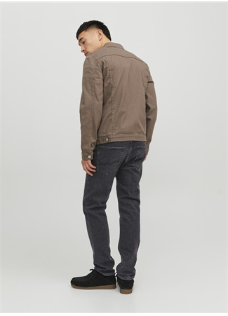 Jack & Jones JJIMIKE JJORIGINAL AM 389 NOOS Siyah Erkek Standart Bel Tapered Fit Denim Pantolon_7