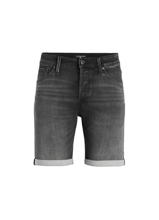 Jack & Jones Regular Fit Siyah Erkek Denim Şort JJIRICK JJICON SHORTS SQ 612 I.K SS_0