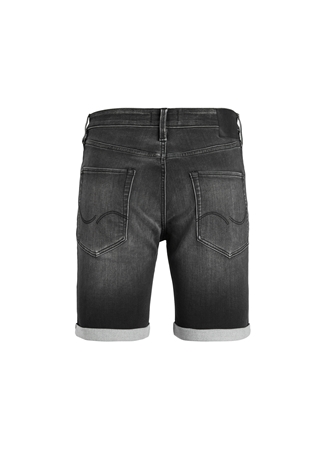 Jack & Jones Regular Fit Siyah Erkek Denim Şort JJIRICK JJICON SHORTS SQ 612 I.K SS_1