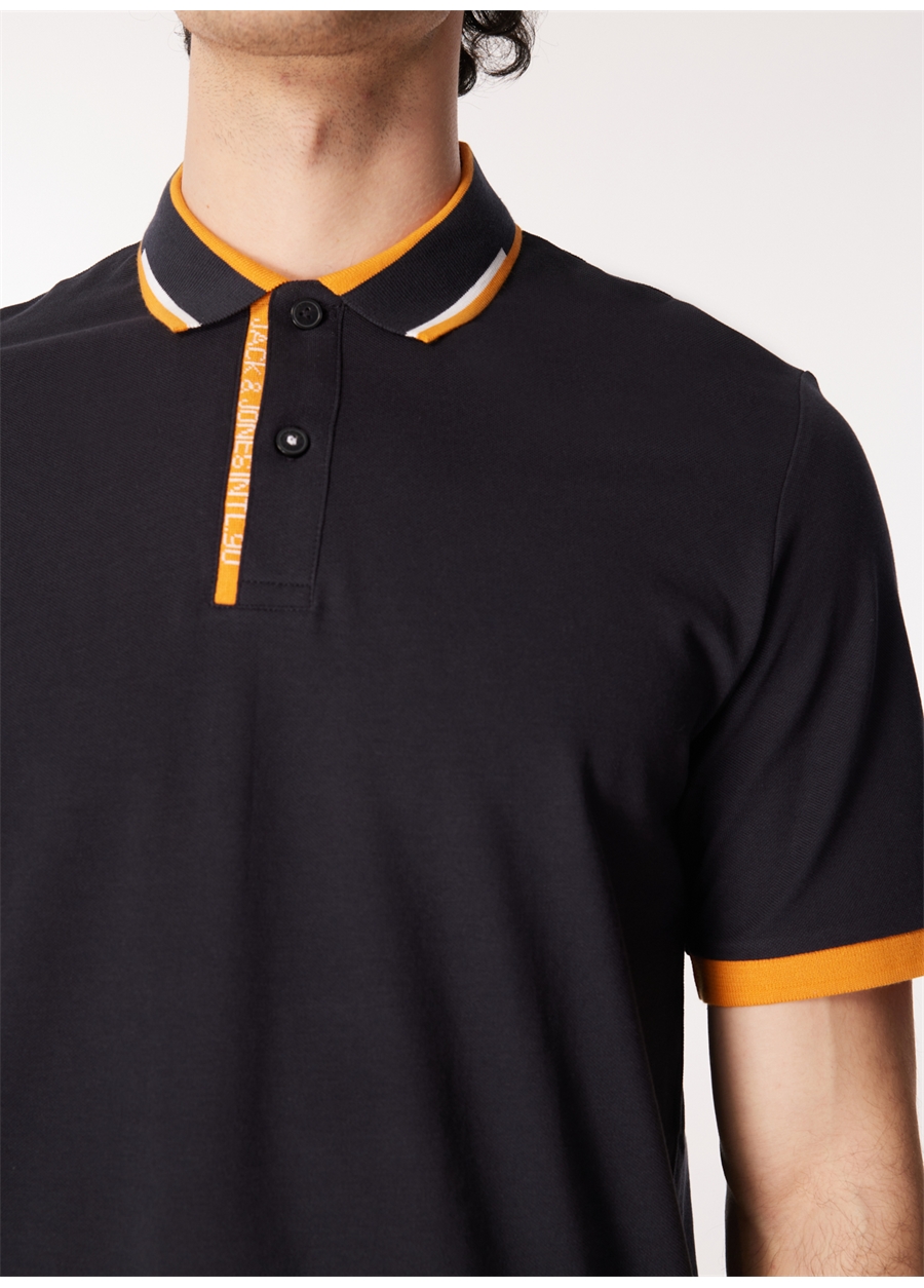 Jack & Jones Lacivert Erkek Polo T-Shirt JJSTEEL POLO SS_3