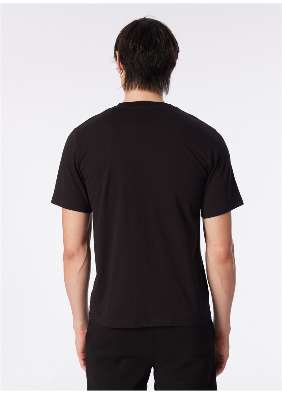 Jack & Jones Yuvarlak Yaka Siyah Erkek T-Shirt JORJAMES SS TEE EXC_4