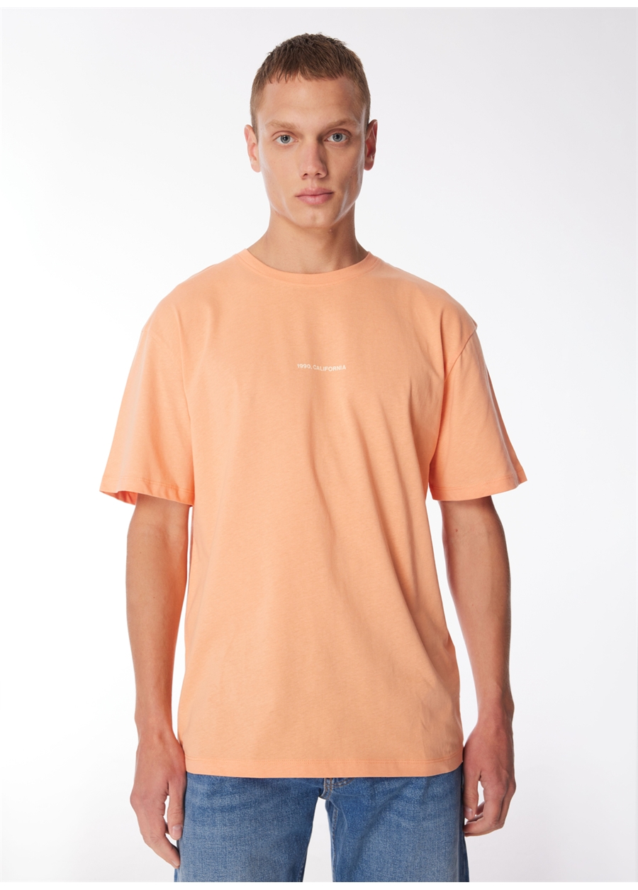 Jack & Jones Bisiklet Yaka Turuncu Erkek T-Shirt JORARUBA LANDSCAPE TEE SS CREW NECK_2