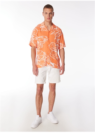 Jack & Jones Relaxed Turuncu Erkek Gömlek JORJEFF GALLERY AOP RESORT SHIRT SS_1