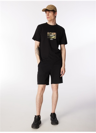 Jack & Jones Bisiklet Yaka Siyah Erkek T-Shirt JORLAFAYETTE PHOTO TEE SS CREW NECK_1