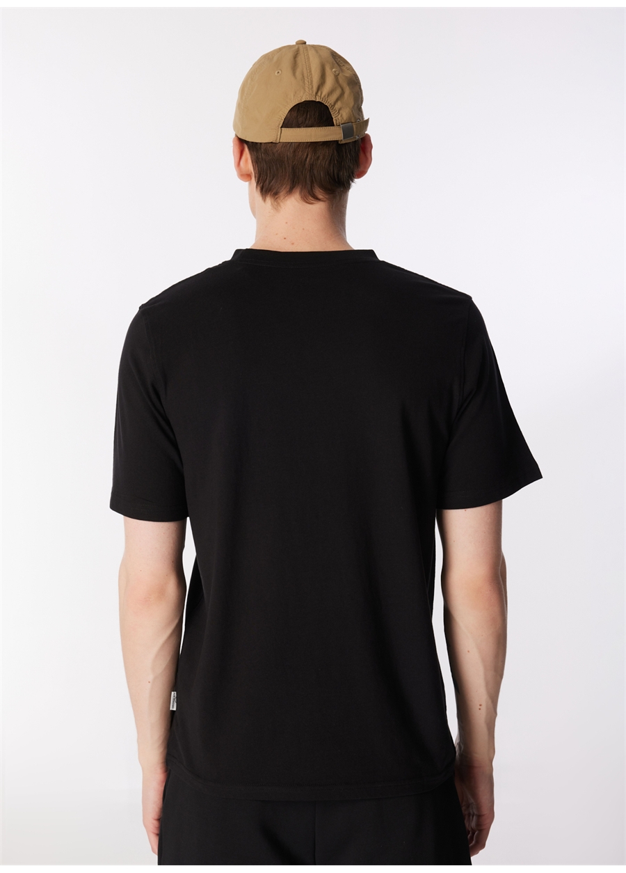 Jack & Jones Bisiklet Yaka Siyah Erkek T-Shirt JORLAFAYETTE PHOTO TEE SS CREW NECK_4