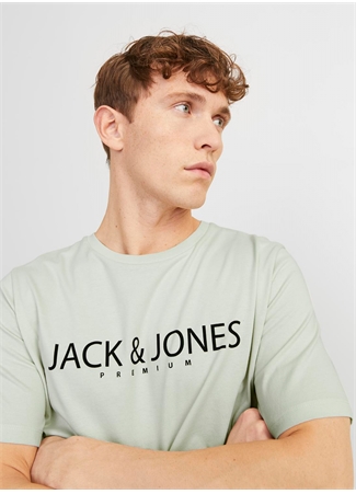 Jack & Jones Yuvarlak Yaka Gri Erkek T-Shirt JPRBLAJACK SS TEE CREW NECK FST LN._2