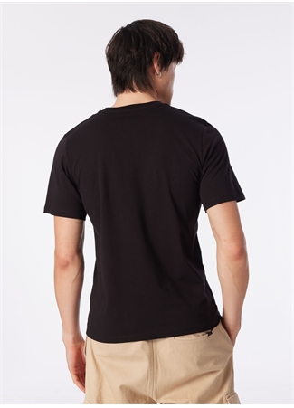 Jack & Jones Bisiklet Yaka Siyah Erkek T-Shirt JORPORTE TEE SS CREW NECK EXC_5