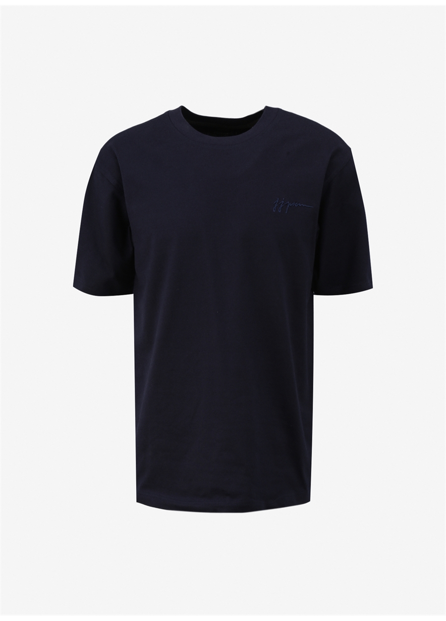 Jack & Jones Bisiklet Yaka Siyah Erkek T-Shirt JPRBLAFELIX SS TEE_5