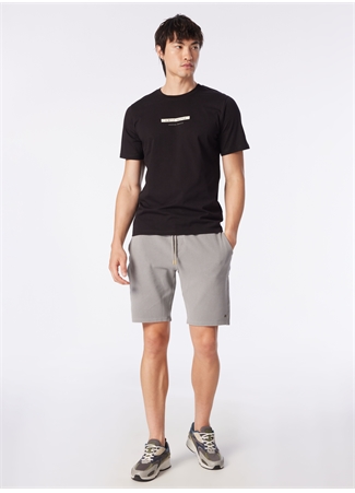 Jack & Jones Bisiklet Yaka Siyah Erkek T-Shirt JPRBLUHUNTER TEE SS CREW NECK EXC_1