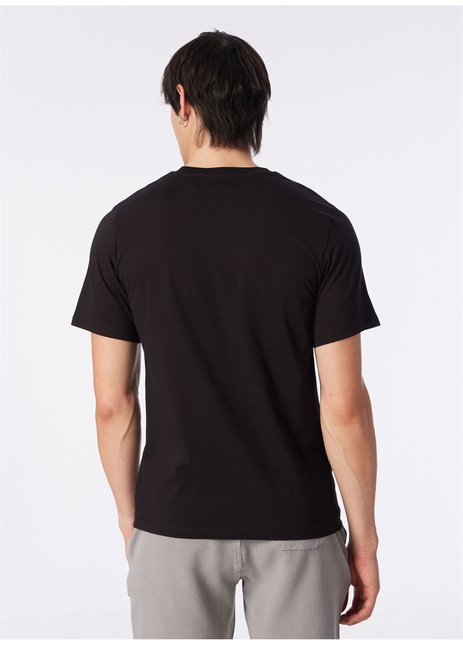 Jack & Jones Bisiklet Yaka Siyah Erkek T-Shirt JPRBLUHUNTER TEE SS CREW NECK EXC_4