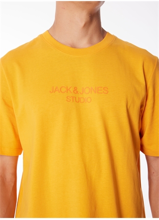 Jack & Jones Yuvarlak Yaka Turuncu Erkek T-Shirt JPRBLULOUI TEE SS CREW NECK EXC_3