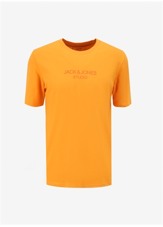 Jack & Jones Yuvarlak Yaka Turuncu Erkek T-Shirt JPRBLULOUI TEE SS CREW NECK EXC_5